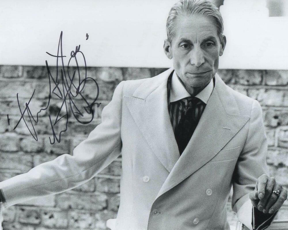 CHARLIE WATTS SIGNED AUTOGRAPH 8X10 Photo Poster painting - THE ROLLING STONES LEGEND DIRTY WORK