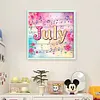 July-18CT Stamped Cross Stitch 25*25cm/9.84*9.84in tapestrymarket