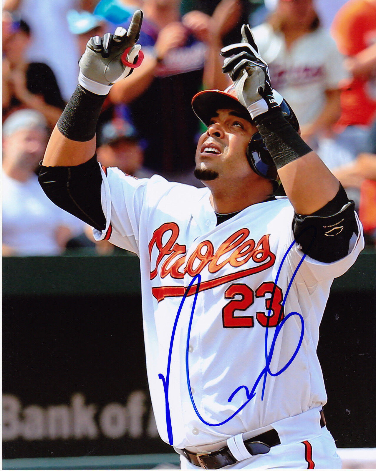 NELSON CRUZ BALTIMORE ORIOLES ACTION SIGNED 8x10