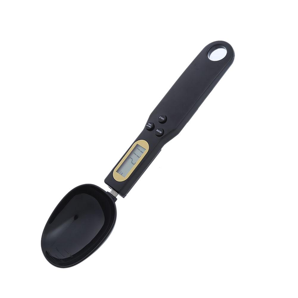 

500g/0.1g Electronic Digital Spoon Scale LCD Gram Kitchen (Has Battery), Black, 501 Original