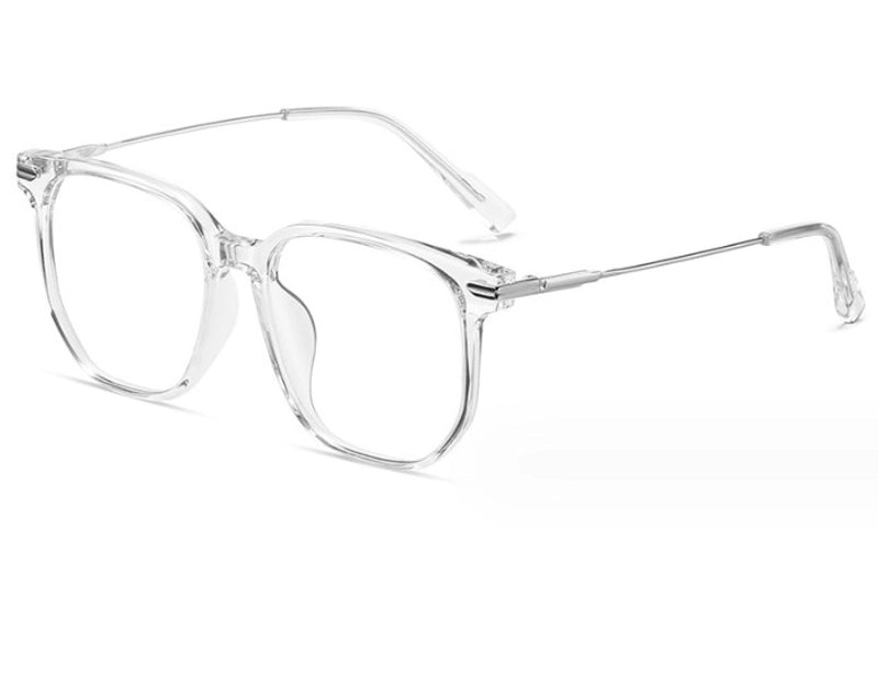 Fashion Minimalist Solid Color Pc Square Full Frame Optical Glasses
