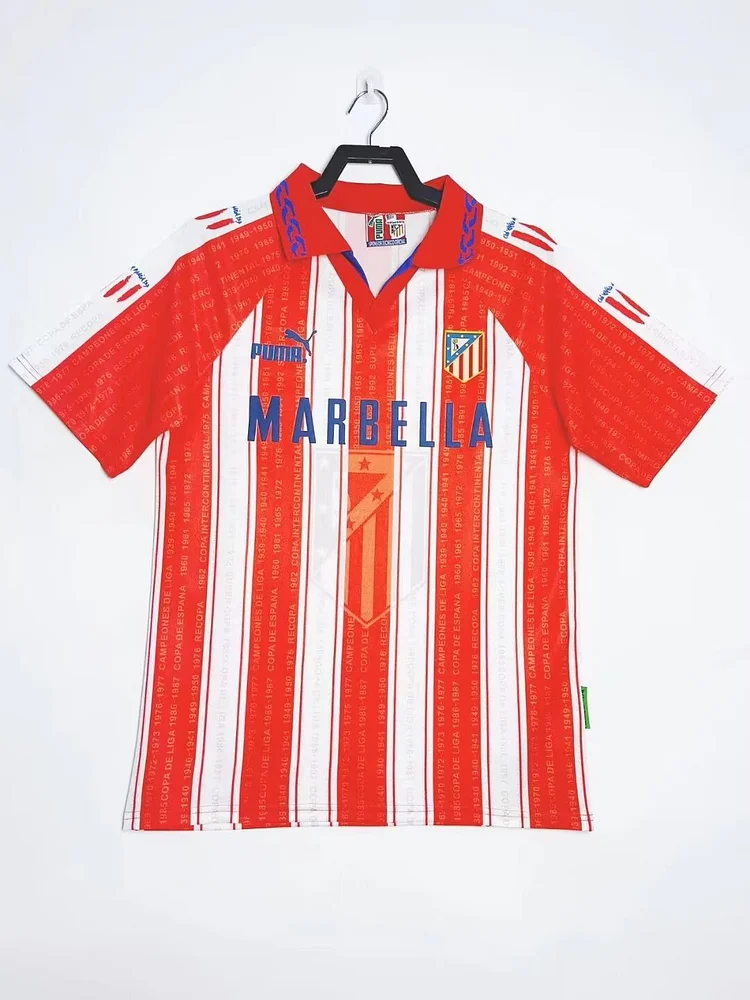 1995-96 Atletico Madrid Home Retro Jersey