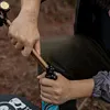 Camping Tent Staple Hammer Aluminum Alloy Hammer for Hiking Gardening (Black)
