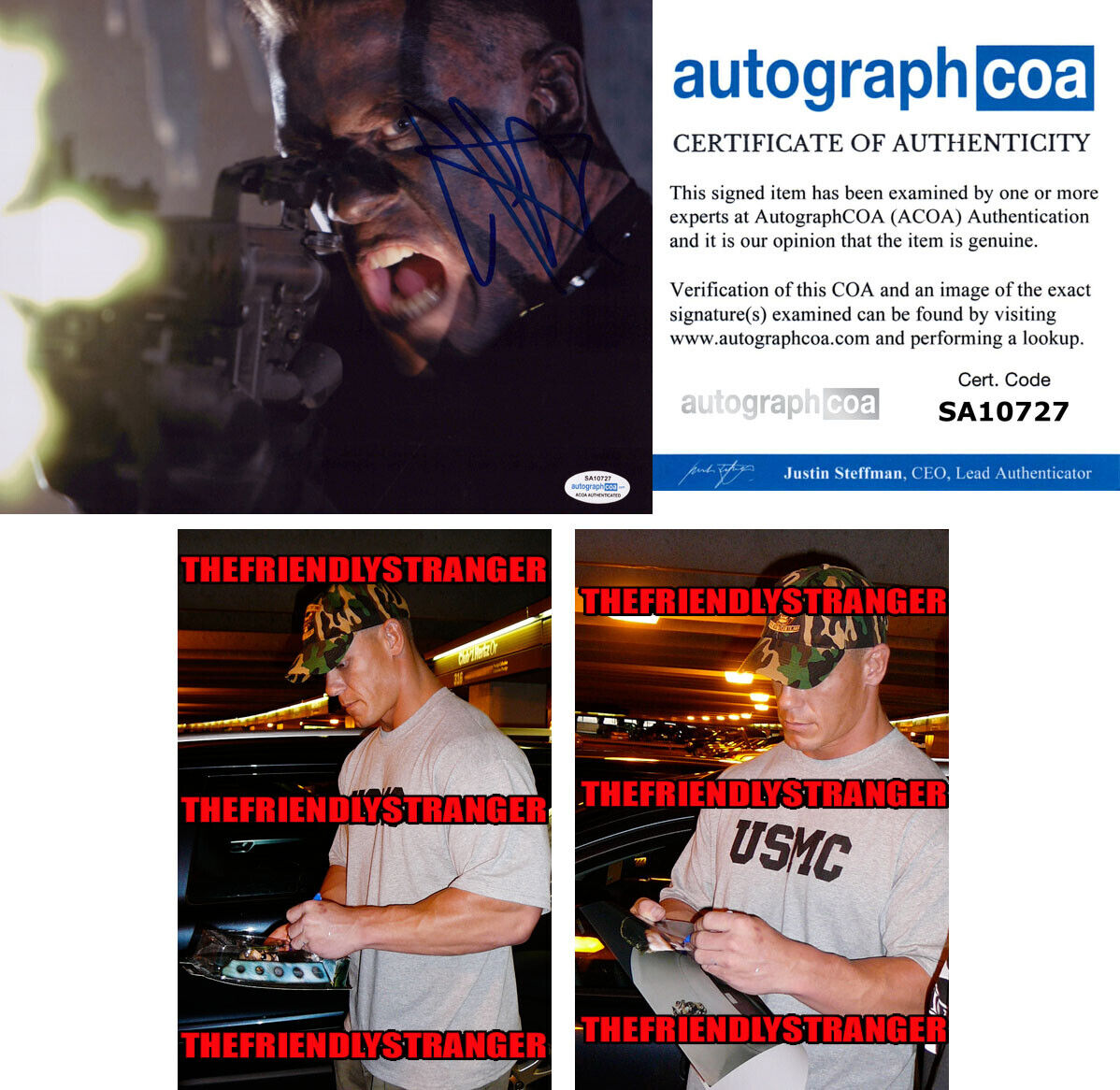 JOHN CENA signed Autographed THE MARINE