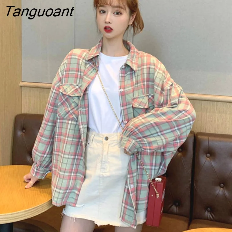 Tanguoant Shirts Women Long Sleeve Summer Sun-proof Sweet Outwear Fashion Simple All-match Loose Students Korean Style Kawaii New