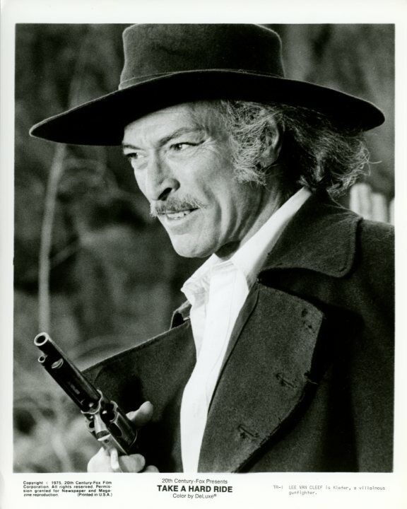 Lee Van Cleef Take a Hard Ride 1975 Original 8x10 Press Photo Poster painting