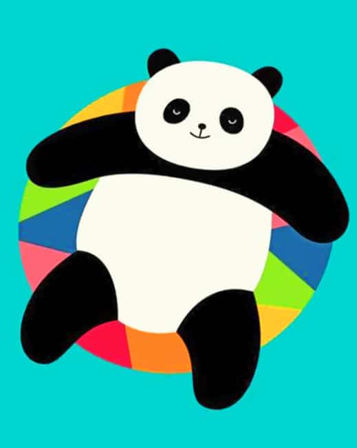 

Chilling Panda – Illustrations Paint By Numbers - 40*50CM, 501 Original