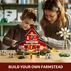 FunWhole-F9037 Cow Barn + Lighting Assembly Building Block Toy Model（1368pcs）
