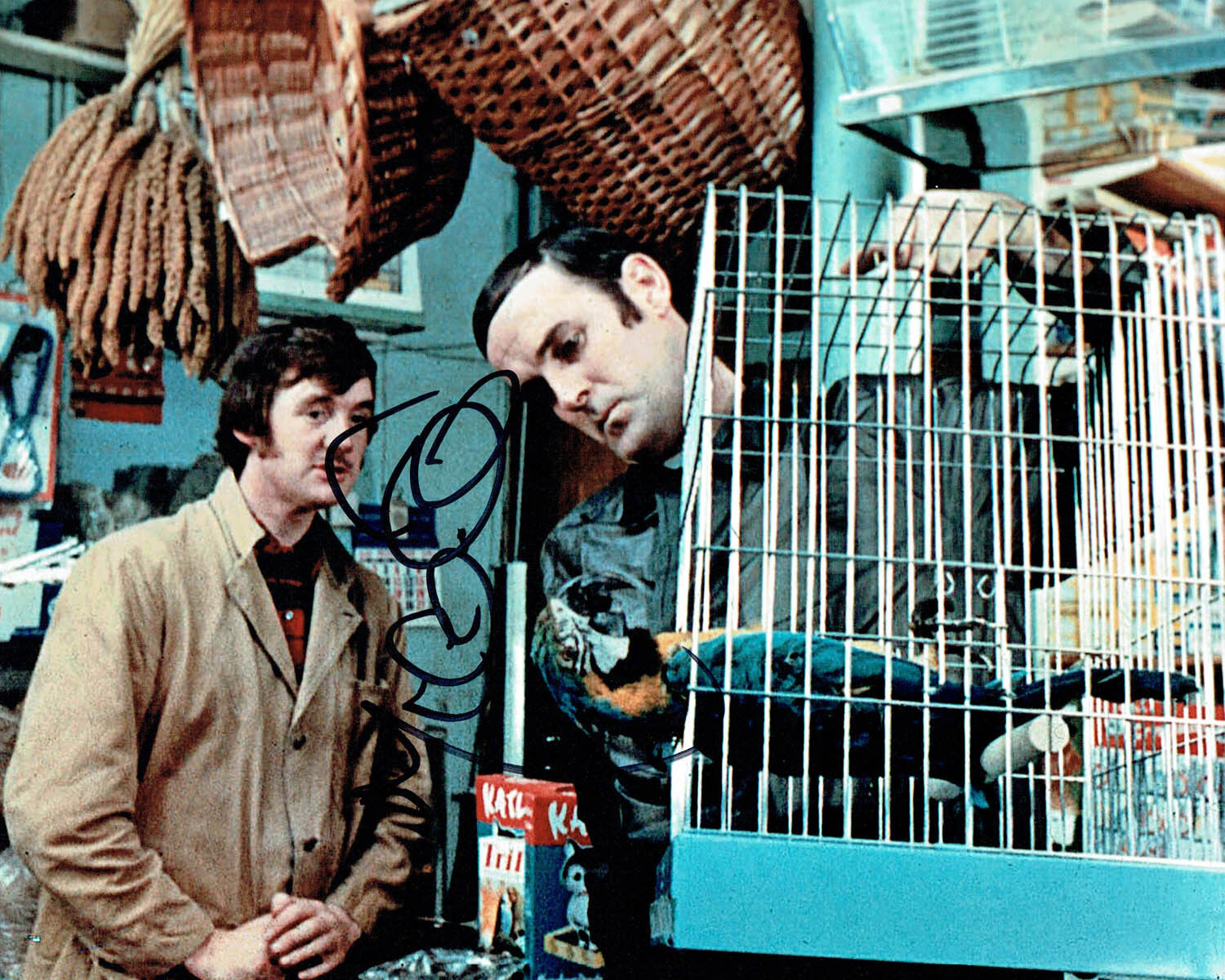 Michael PALIN SIGNED Autograph Photo Poster painting AFTAL COA Monty PYTHON Dead Parrot Sketch