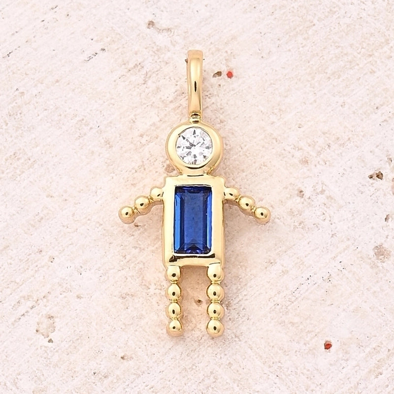 1 Piece 15×7.5mm Hole 2~2.9mm Copper Zircon 18K Gold Plated Geometric Simple Polished Jewelry Accessories Pendant