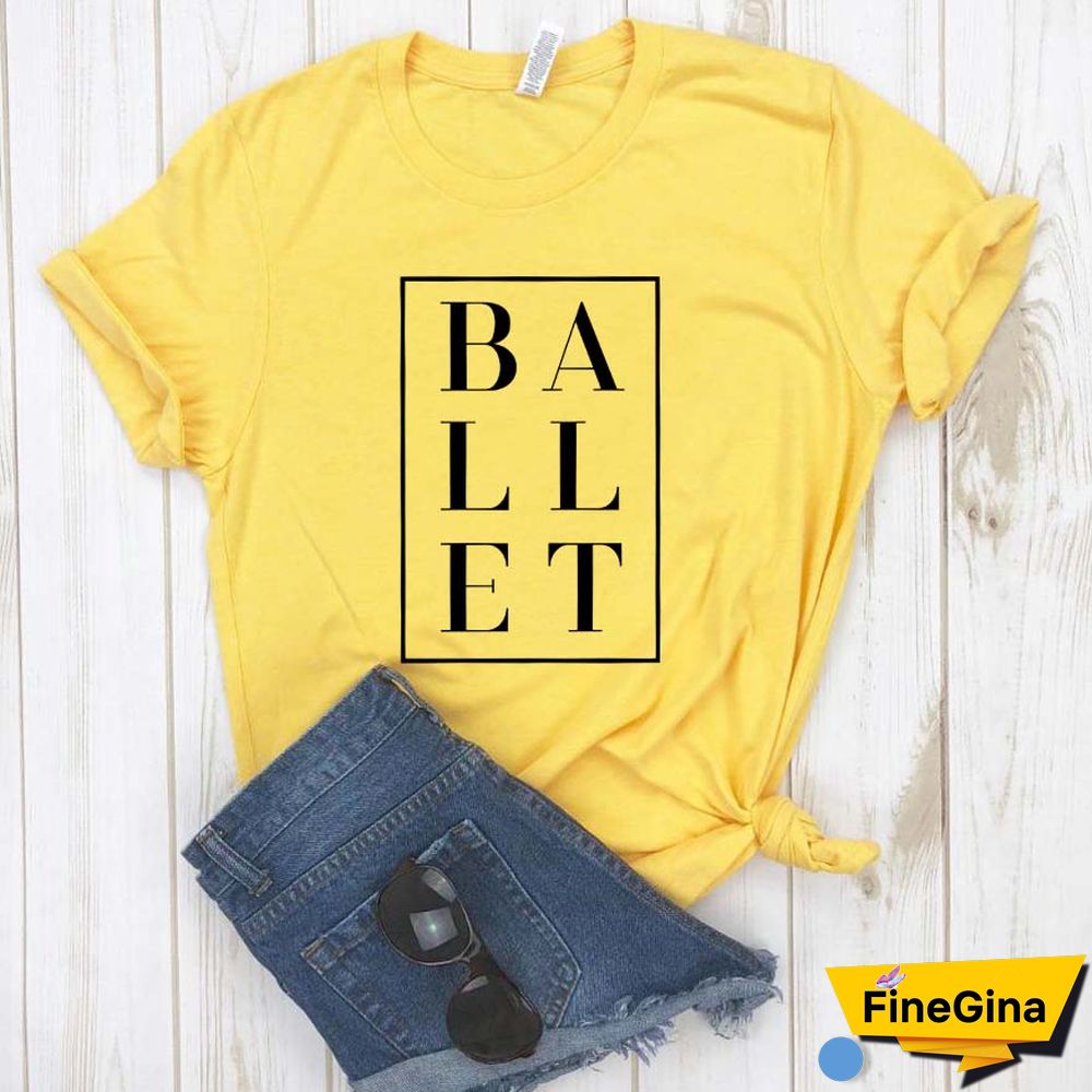 Ballet SquareDance Print WomenTshirt Cotton Casual FunnyTShirt For Lady Girl Top Tee Hipster 6 Colors Drop Ship NA-107