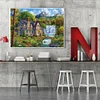 Diamond Painting -DIY Full Square Drill Waterfall House
