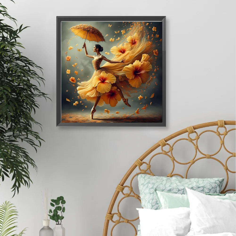 Diamond Painting - Full Round Drill - Gorgeous Skirt Beauty(Canvas|40*40cm)