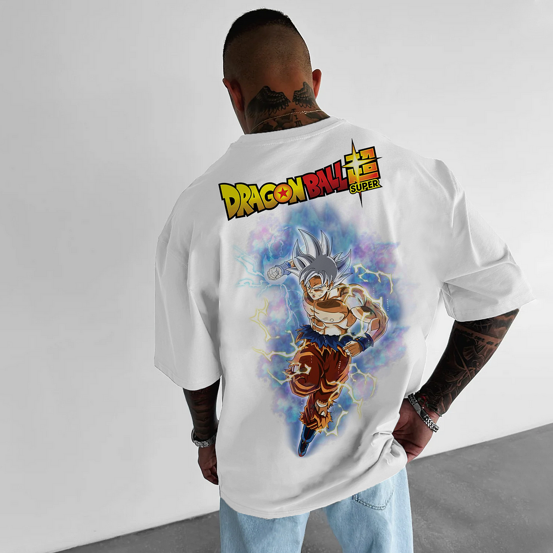 Unisex Oversized Goku Free Extreme Will Power Anime Print T-shirt