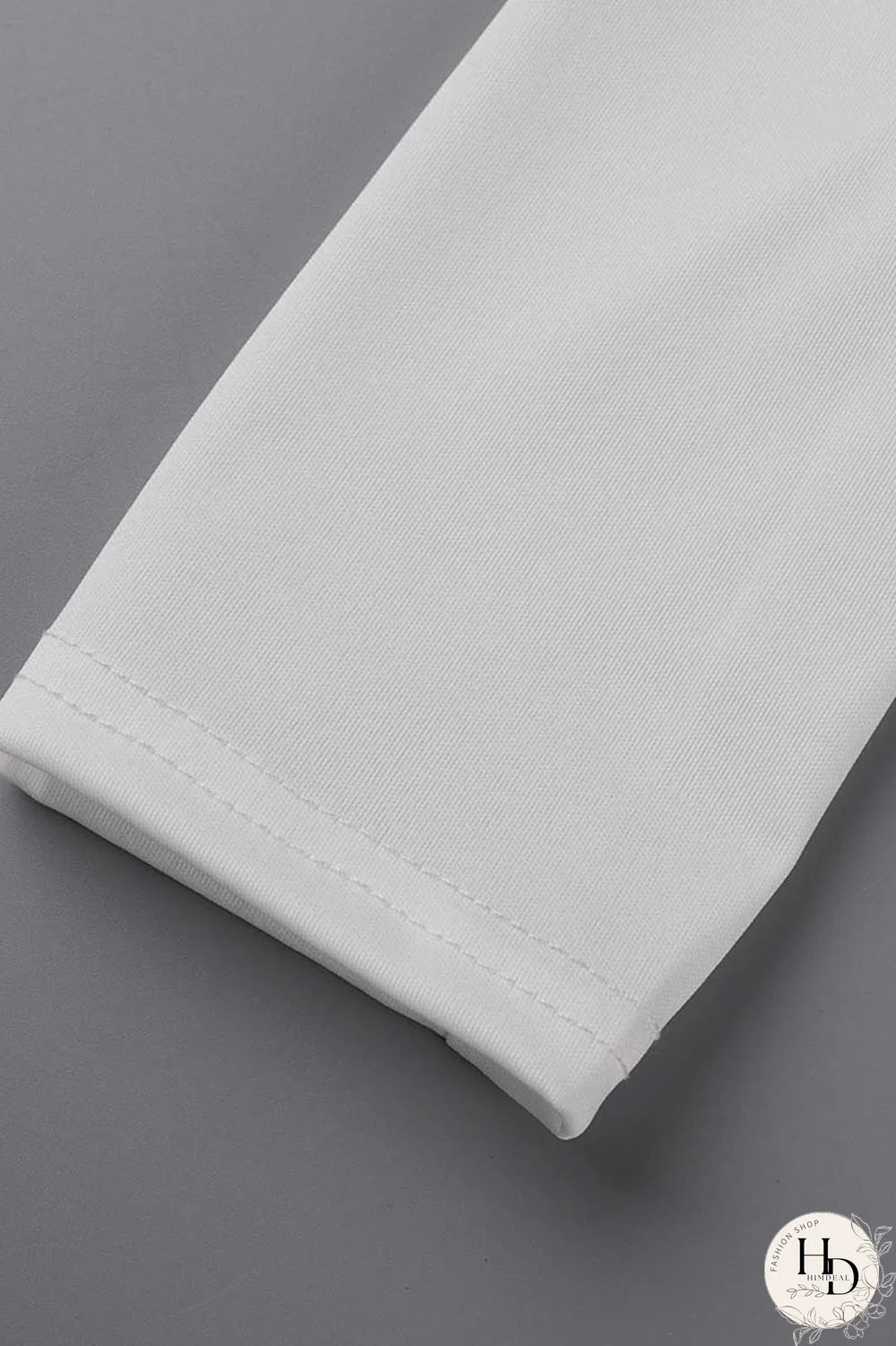 White Sexy Casual Solid Patchwork Backless Asymmetrical One Shoulder Long Sleeve Two Pieces