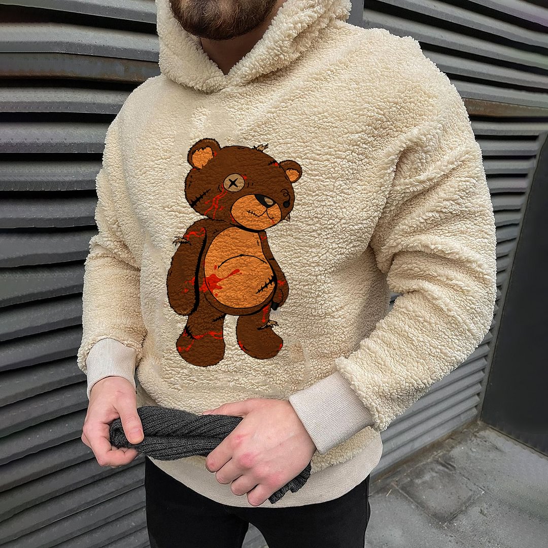Violent Bear Casual Fleece  Hoodie