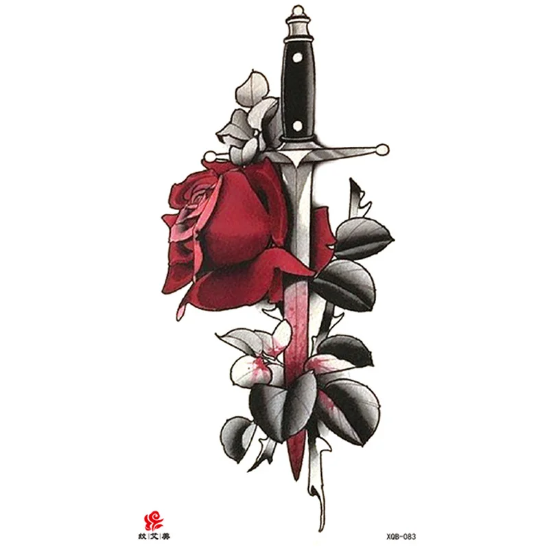 Sdrawing Temporary Tattoo Sticker Tiger Lion Wolf Mermaid Rose Arm Tattoo Hipster Tattoo Man Woman Tattoo Body Art Tatuajes