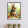 Diamond Painting-DIY Full Round Drill Flowering Rabbit(40*50CM)