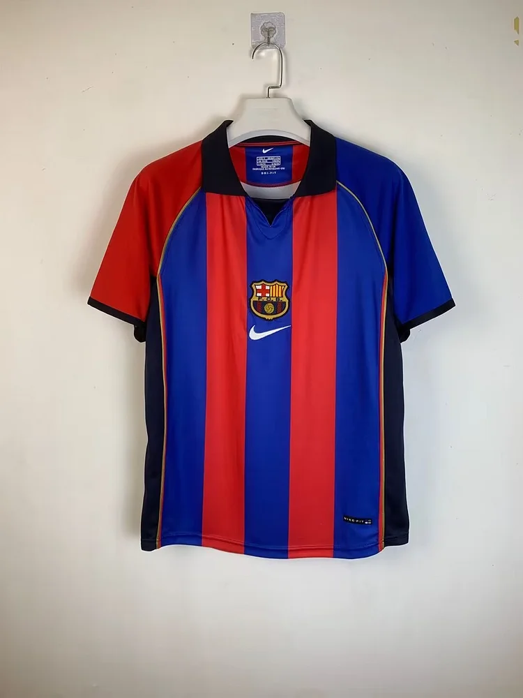 2001/02 Barcelona home retro jersey 1:1 Thai quality