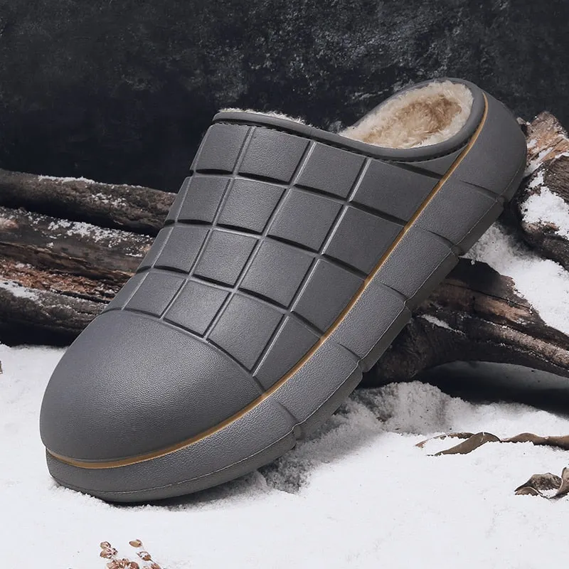 2021 Men's Home Plush Slippers Comfort Soft Warm Slippers Women Thick Bottom Shoes High-quality Indoor Non-slip Couples Zapatos