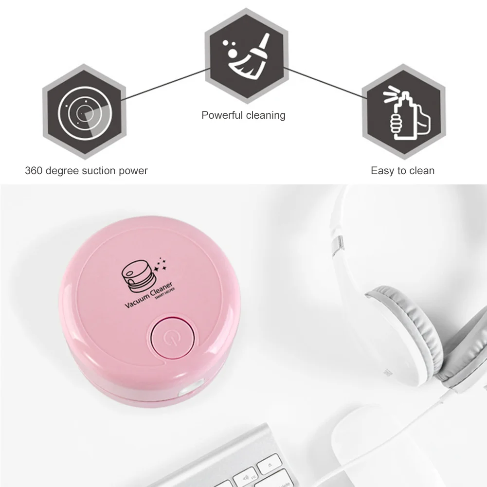 Portable Mini Dust Vacuum Desktop Cleaner Diamond Beads Sweeper