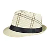 Gioiacombo&trade; Cappello di paglia parasole da esterno da uomo di mezza et&agrave; e anziani in lino