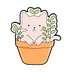Gatito Jardín Feliz