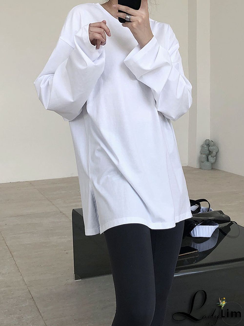 Original Solid Long Sleeve T-Shirts Tops