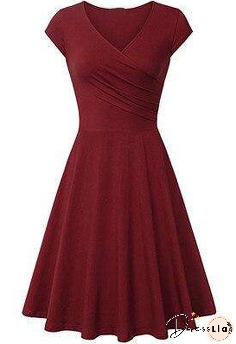 Summer Dress Women New Green 16 Colors Pleated Dresses Black Plus Size V Neck Fashion Slim Clothing Vestidos Feminina CX800