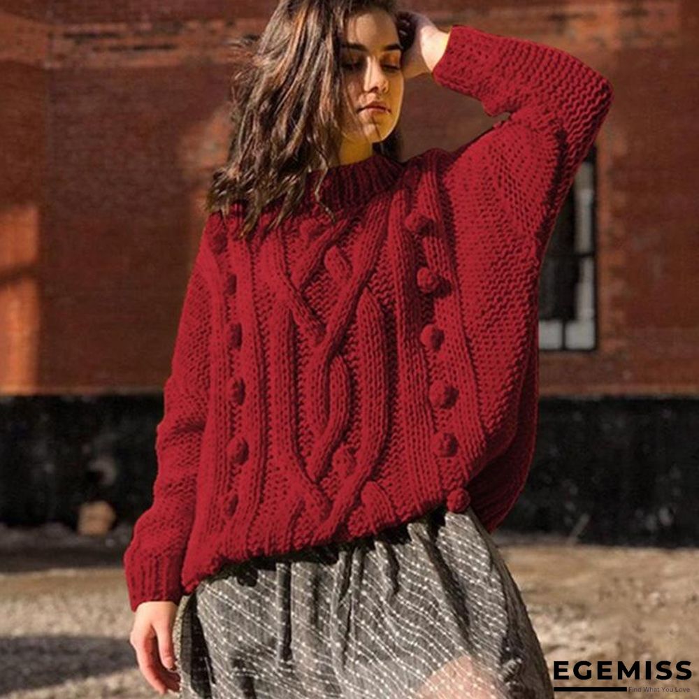 Autumn and Winter Turtleneck Loose Knit Top | EGEMISS
