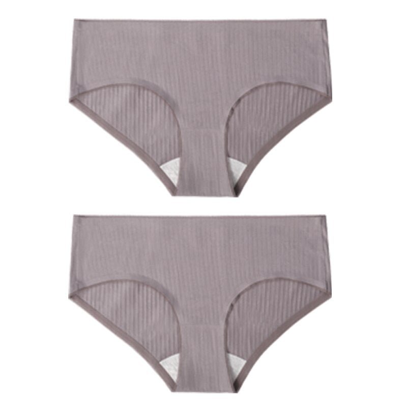CINOON 2PCS/Set Women's Panties Cotton Underwear Seamless Plus Size Briefs Low-Rise Soft Panty Women Underpants Female Lingerie