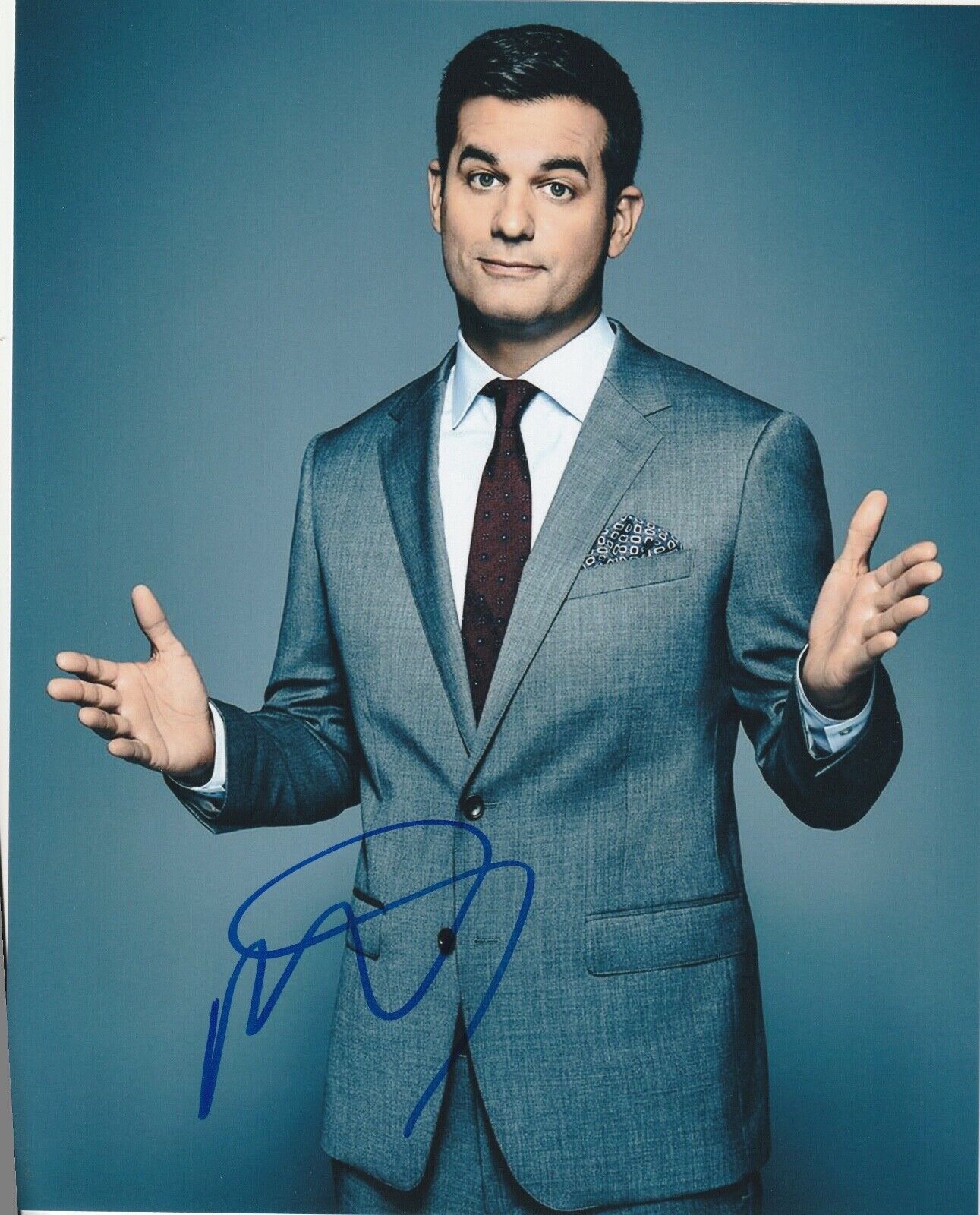 * MICHAEL KOSTA * signed 8x10 Photo Poster painting * THE DAILY SHOW WITH TREVOR NOAH * 2