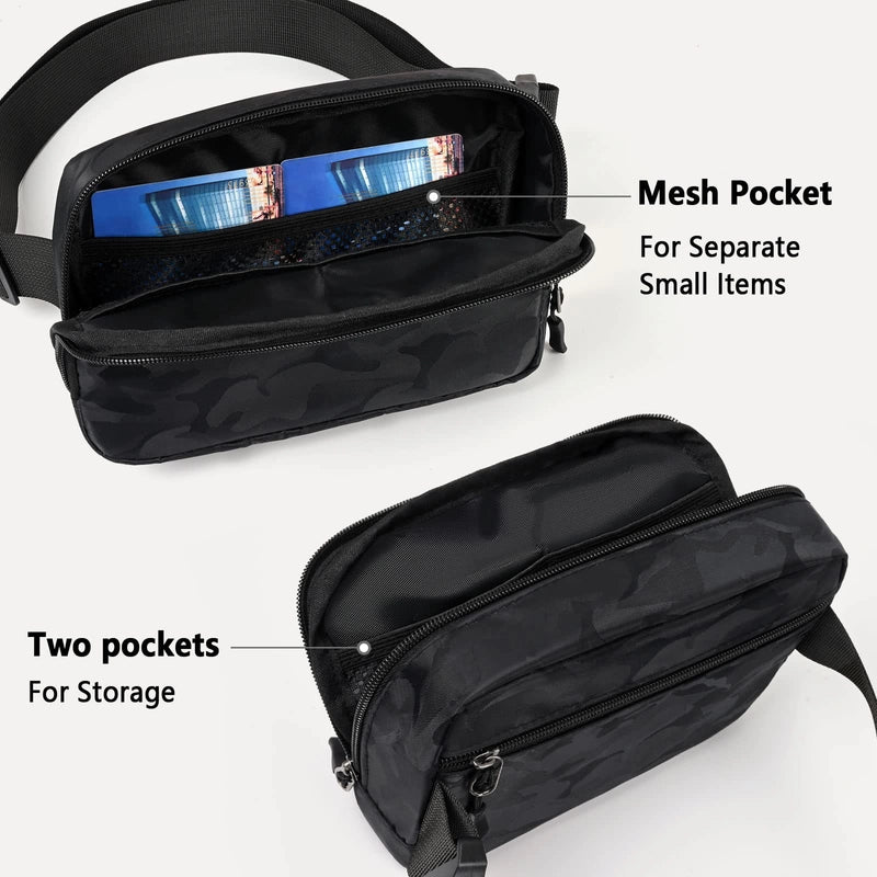 Lulu Bag Waist Bag Nylon Waterproof Chest Bag Outdoor Sports Running Camouflage Waist Bag Lulu Crossbody Bag For Men And Women
