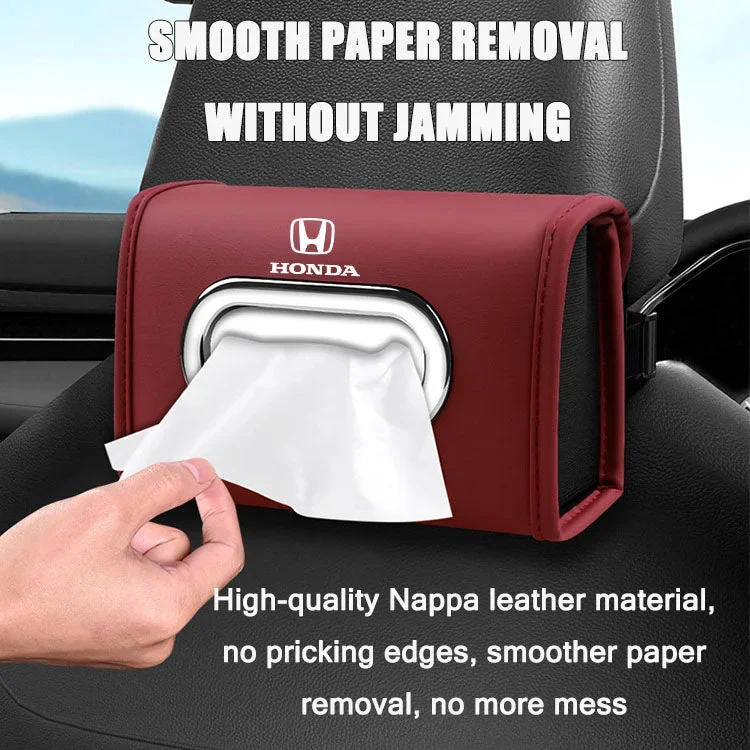 Car Nappa Leather Tissue Box