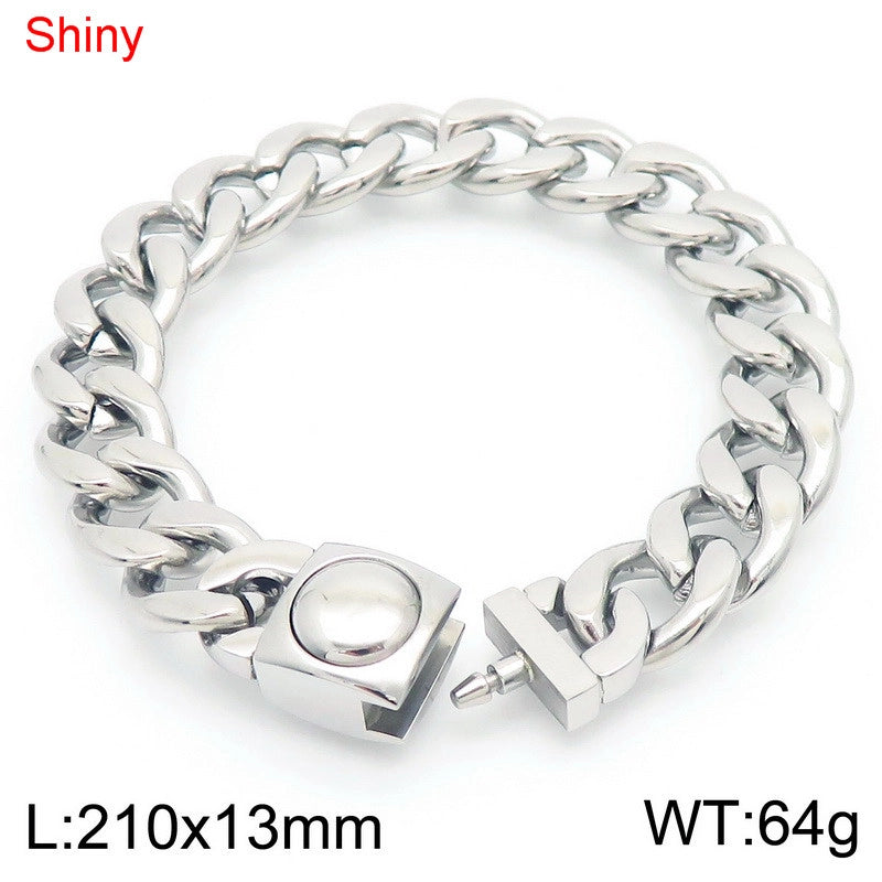 Stainless Steel NK Chain Bracelet Fashion Personality Titanium Steel Figaro Chain Necklace