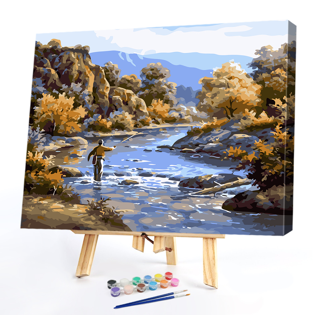 

40*50CM Paint By Numbers-Fishinged, 501 Original
