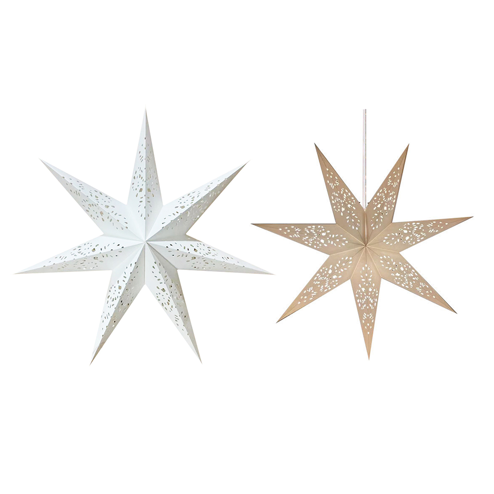 

Nordic Snowflake Lamp Paper Star Chandelier Lampshade Window Hanging Lights, 501 Original