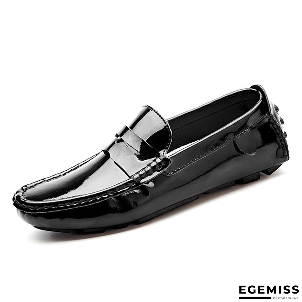 Big Size Men Leather Shoes Slip On Men Loafers Fashion Casual Men Shoes Male Flats Shoes | EGEMISS