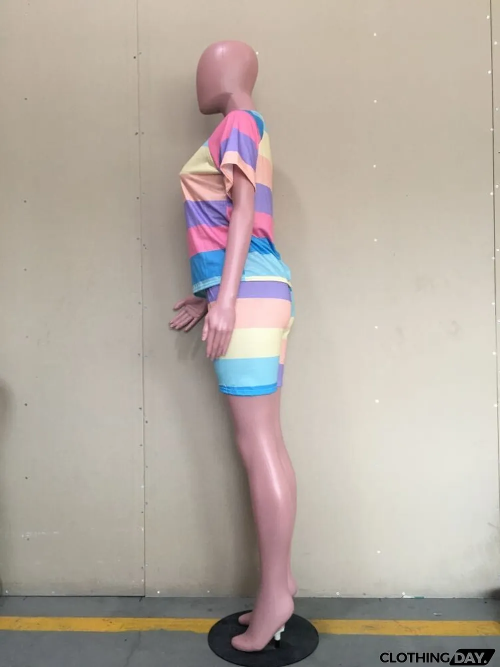 Casual Print T-Shirt Shorts 2 Piece Set