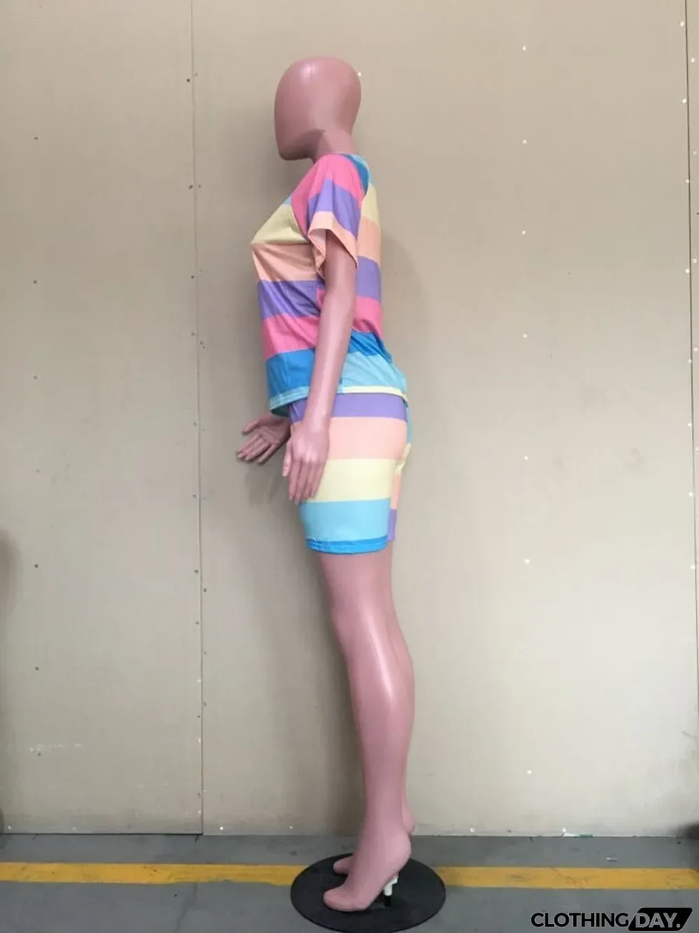 Casual Print T-Shirt Shorts 2 Piece Set