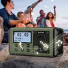 10000mAh Emergency Radio Solar/Hand Crank Charging Multifunctional DAB FM Radio