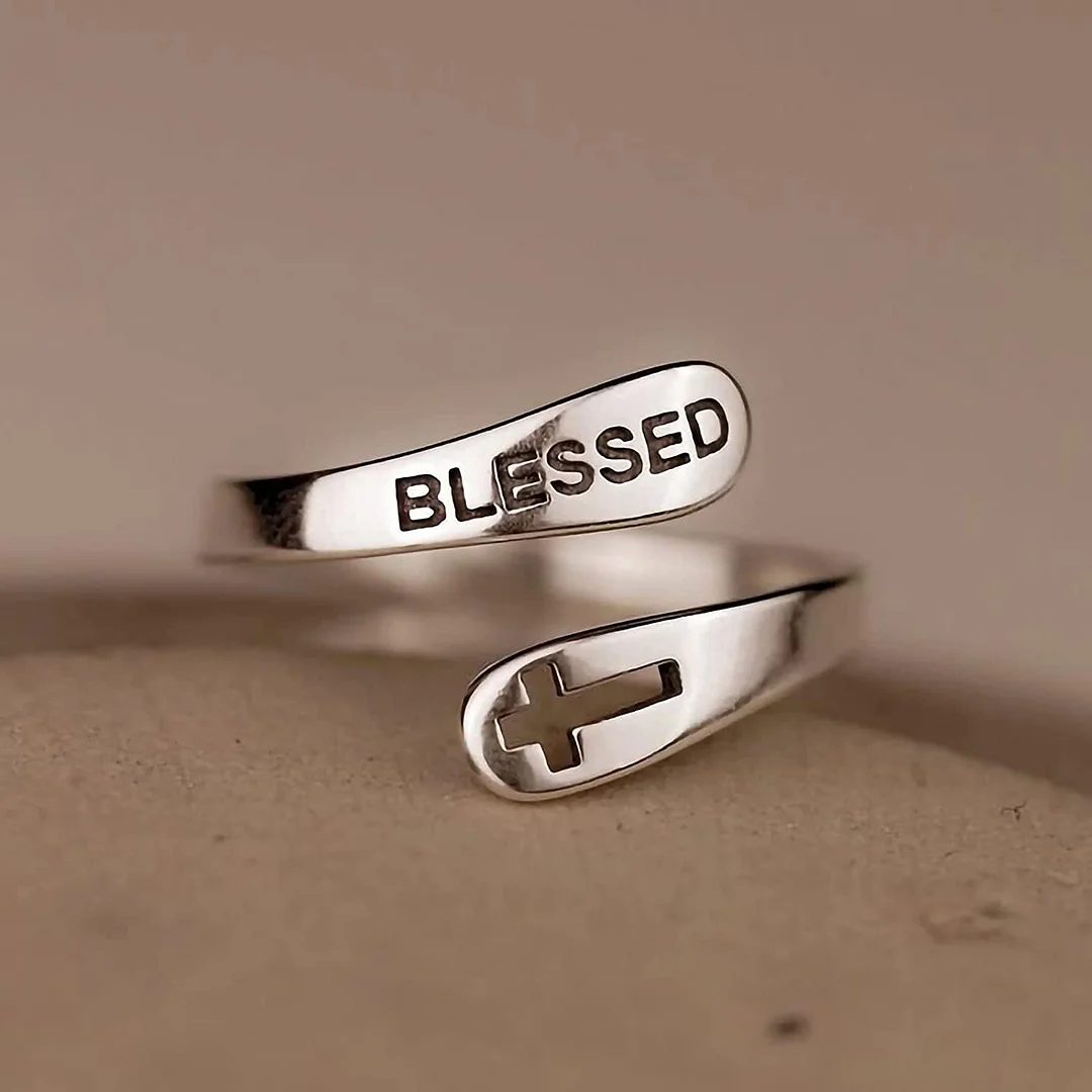Blessed Cross Wrap Ring