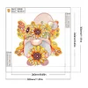 >SALE<5D DIY Partial Special Shaped Drill Diamond Painting Butterfly Gnome Kit 30x30cm