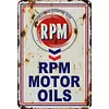RPM Motor Oil - Metal Tin Signs(8*12Inch/12*16Inch) - Garage
