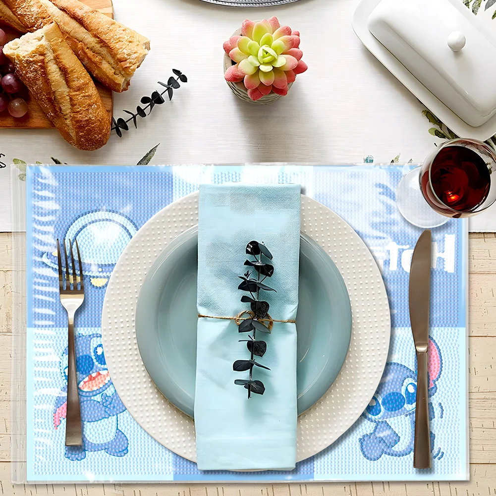 DIY Stitch Diamond Painting Placemat Diamond Crafts Projects for Kids Adults