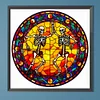 (50*50cm)Stained Glass Halloween - Full Round Drill Diamond Painting