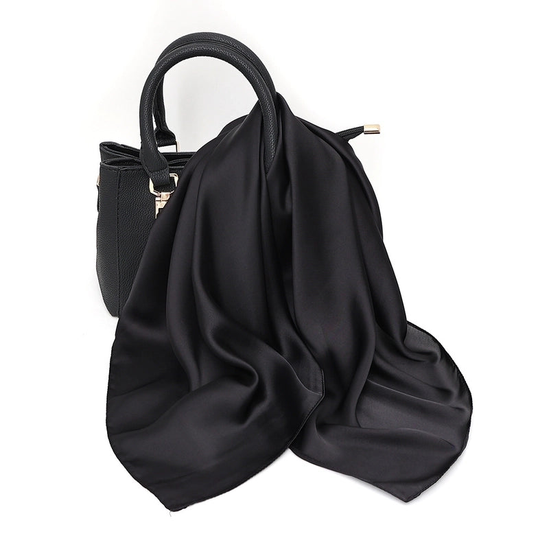 Women’s Elegant Basic Printing Polyester Printing Silk Scarf