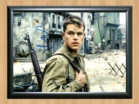 Saving Private Ryan Matt Damon Signed Autographed Photo Poster painting Poster Print Memorabilia A2 Size 16.5x23.4