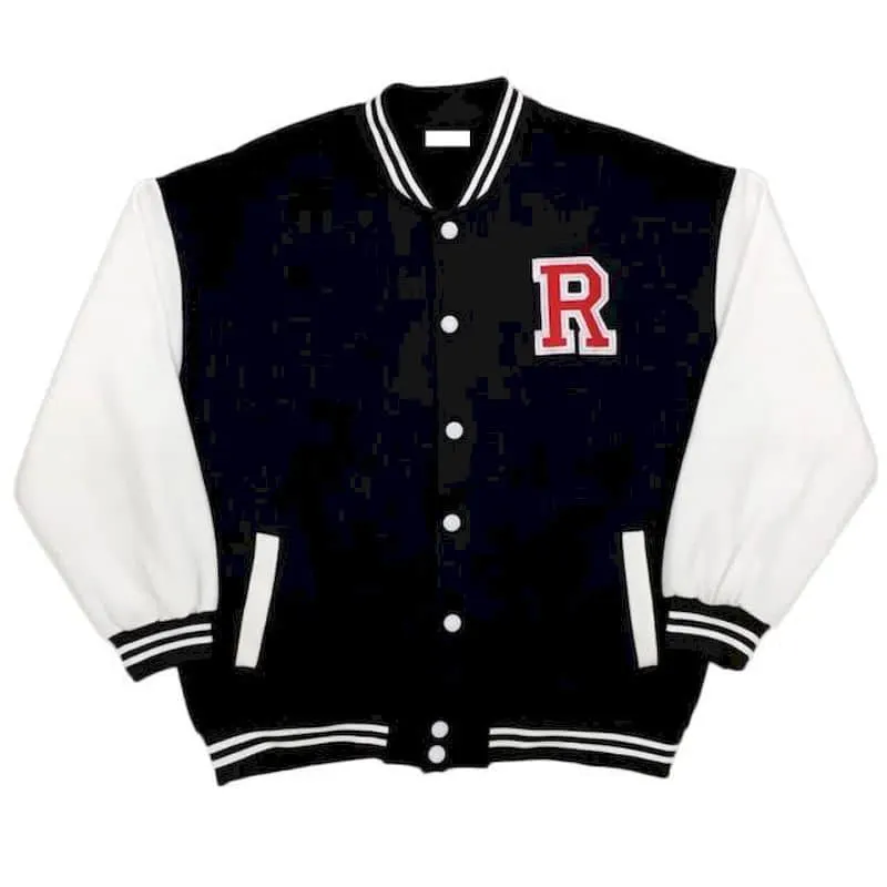 Autumn Harajuku jacket men baseball clothes women Hong Kong style retro letter embroidery plus velvet thick baseball uniform