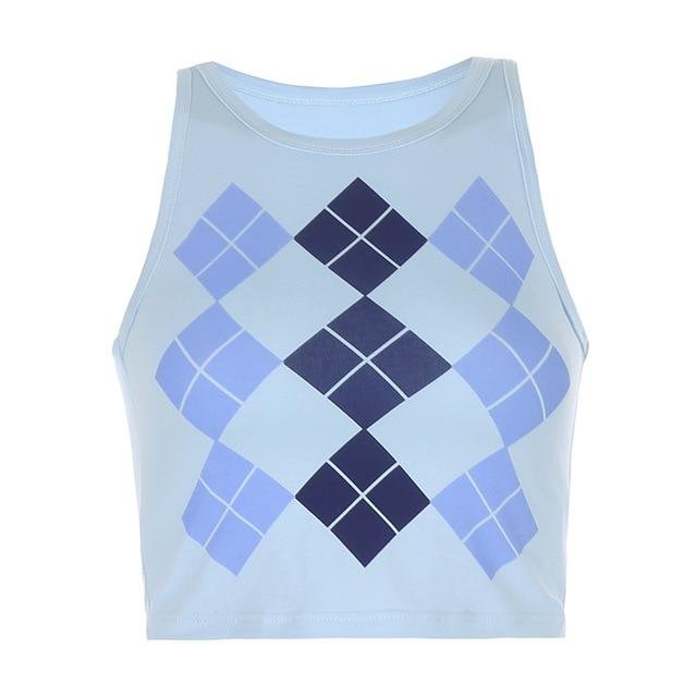 CHRISTINE ARGYLE PRINT TANK TOP Kiss Kiwi August Lemonade